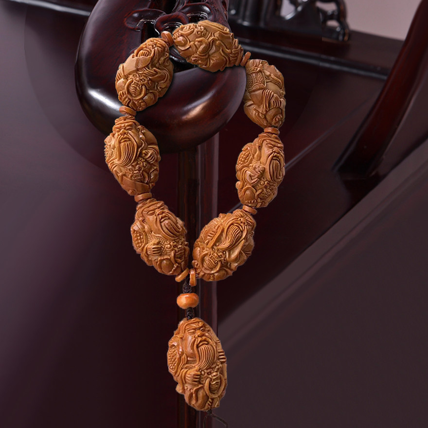 20*3 1cm Su Gong Olive Kernel Carving "Whole Body Guan Gong"