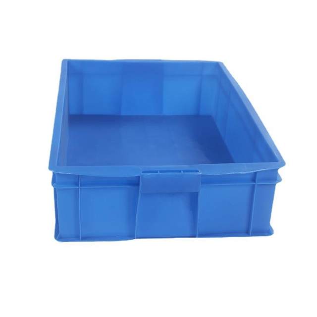 Rectangular thickened plastic turnover box with lid Industrial storage box logistics transfer plastic box manufacturer glue frame