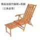 Folding Bamboo Chair, Bamboo Home-Use Nap Chair, Elderly Nap Chair, Traditional Chair, Balcony Solid Wood Bamboo Chair, Bamboo and Wood Combination Recliner