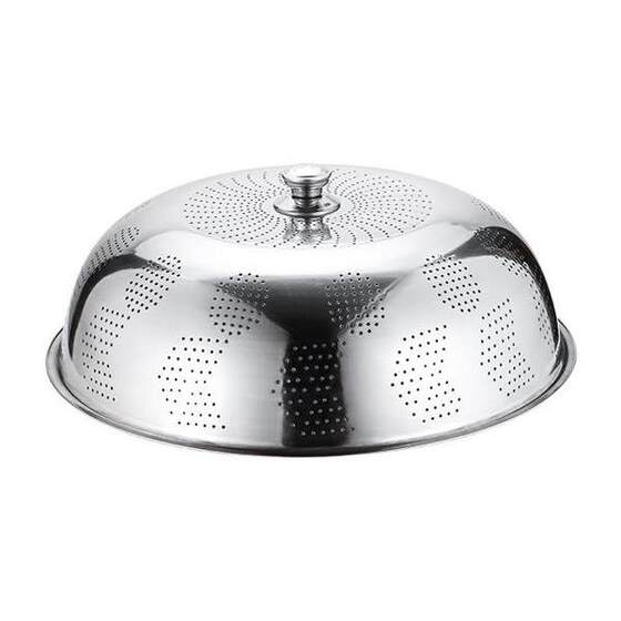Single Stainless Steel Mesh Food Cover, Iron Art Food Cover for Small Tables, Anti-Mouse Umbrella-Shaped Food Cover, Small Household Use