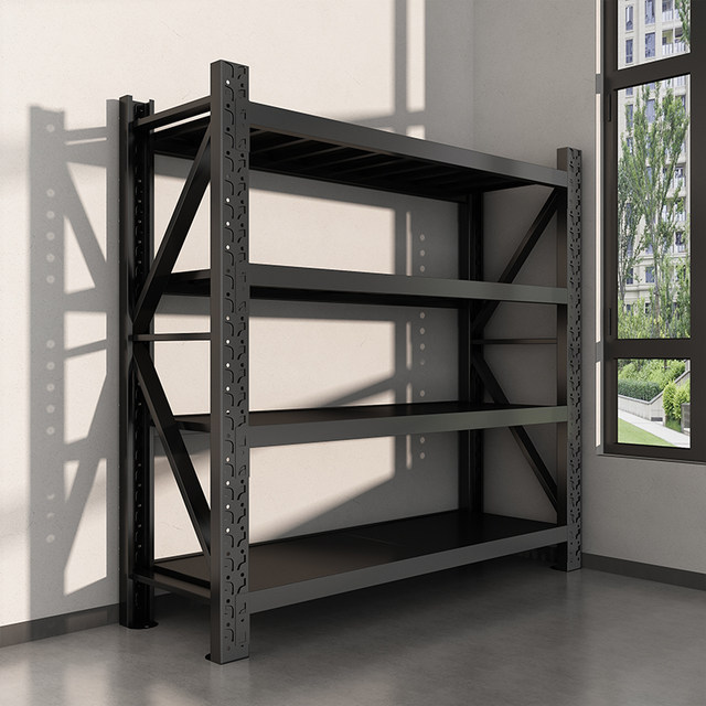 Household shelves multi-layer floor-standing balcony debris storage racks Commercial supermarket station warehouse storage racks