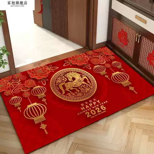 Мультяшный праздничнный ковер, коврик для домашнего использования, хорошо впитывает воду