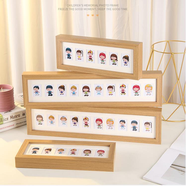 Children's Id Photo Commemorative Photo Frame, Baby Growth Record Photo Commemorative Photo Frame, Baby Record Washable Photo
