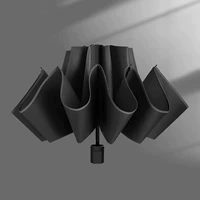 Ночная черная-8 кость [ручное] обратный солнечный зонтик зонтичный порошок 96 см в диаметре