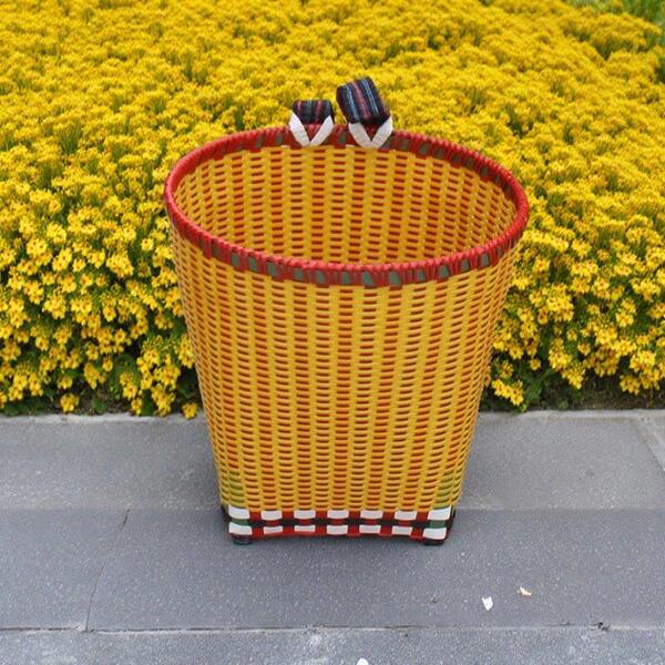Plastic Handmade Rattan Woven Basket for Children, Portable for Shopping, Picking Fruits, Tea, Bamboo Basket, Sichuan