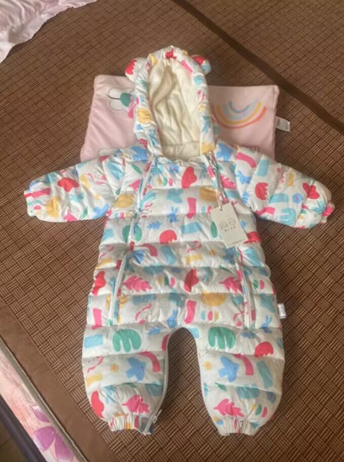 婴幼儿开裆爬服连体衣加绒外出棉服好用么