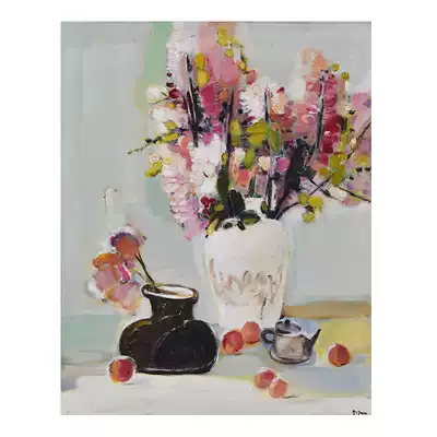 Li Ting flower original hand-painted landscape oil painting solitary living room decorative painting collection