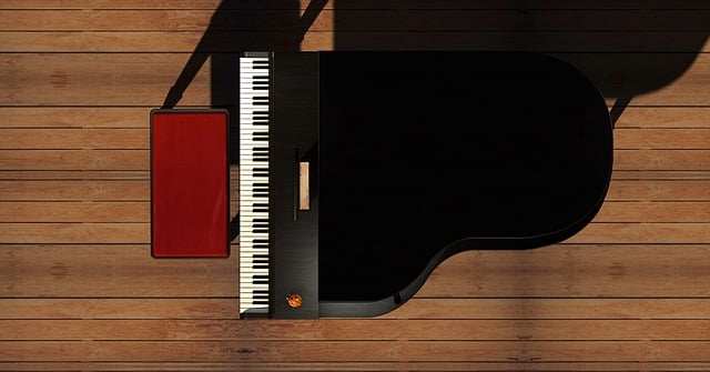 a man playing a piano