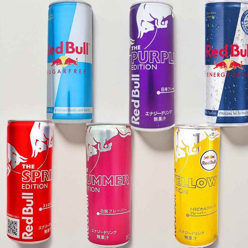 Austrian Red Bull Red Bull Carbonated Vitamin Functional Drink with Multiple Flavors 250Mlx6 Cans Cui Ming Yi Austrian Red Bull Red Bull Carbonated Vitamin Functional Drink with Multiple Flavors 250Mlx6 Cans Cui Ming Yi