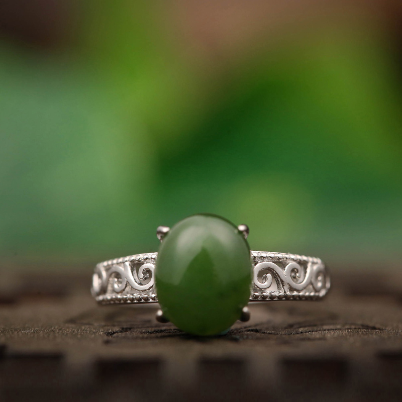 Hetian jade jasper ring is beautiful to wear