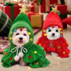 Pet Clothes Fall and winter Christmas Holiday Cloak Pet Dog Transformation Clothes Dog Clothes Cat Supplies Cat Clothes New