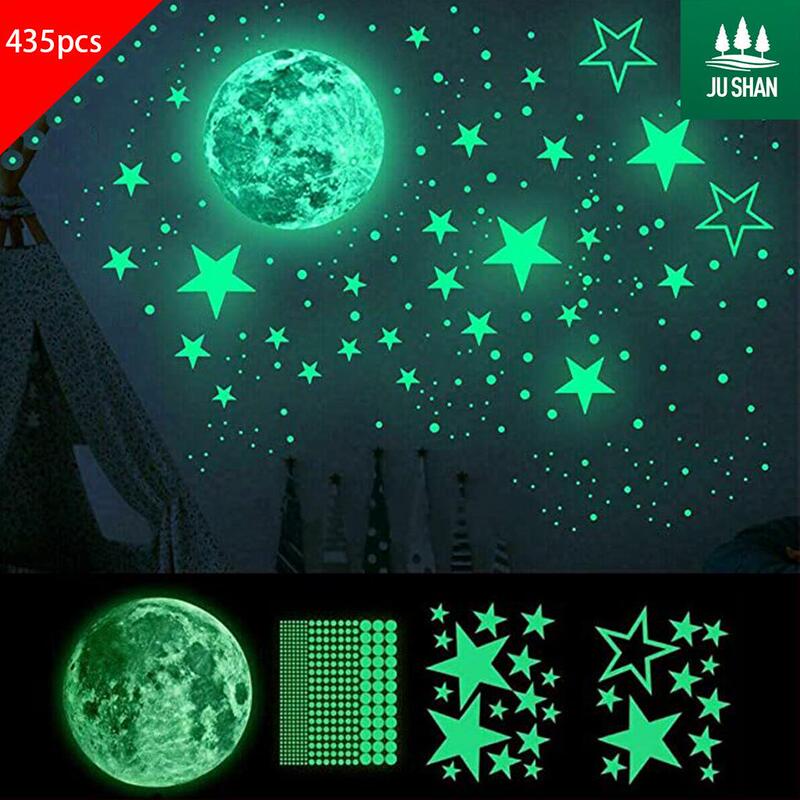 Glow-In-The-Dark Star Stickers Unicorn Set Starry Sky Wall Ceiling Romantic Long-Lasting Ceiling Bedroom Decoration Glow-In-The-Dark Wall