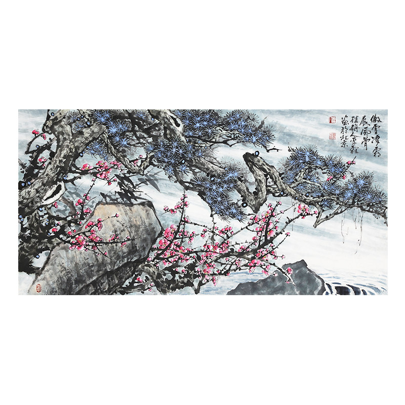 Li Wei, director of the National Association of Chinese Painters, flashed 4814 in the Collection of Meihua Paintings of the American Association of the United States of America