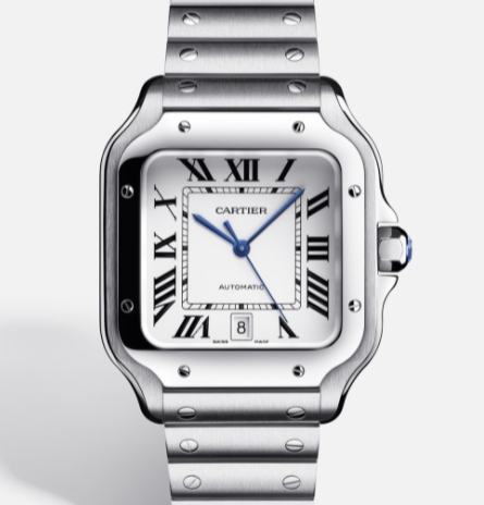 99% New, Unused, Full Set of Cartier Santos New Large Size Wssa0018 Automatic Mechanical Men's Watch, Genuine Product
