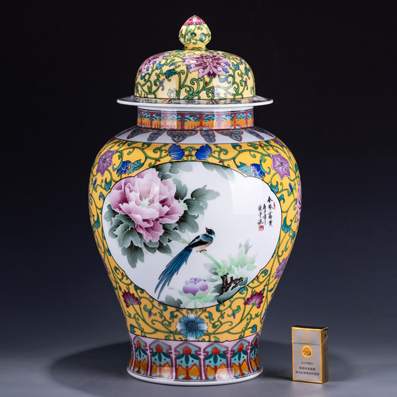 Great instrumental retool Hunan Ceramics Art Master Zhou Aiping Li for Spring Wind Fuexpensive tea leaf jars swaying pieces