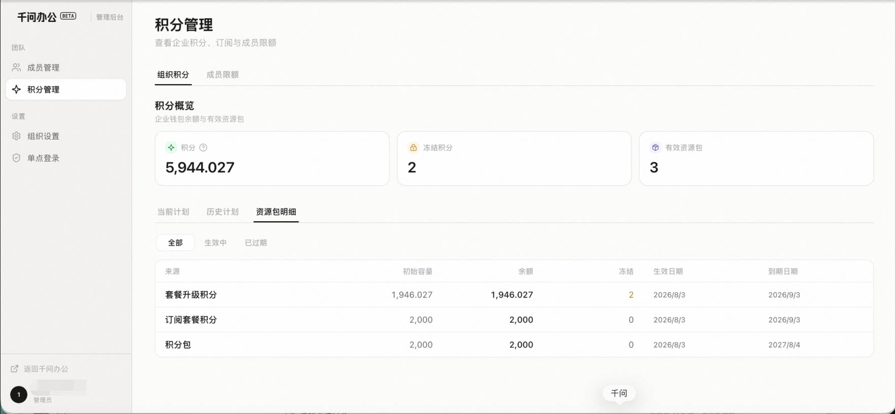 QwenWork 产品界面