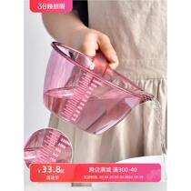 Transparent graduated water ladle plastic thickened kitchen supplies household water ladle food grade water ladle large crystal
