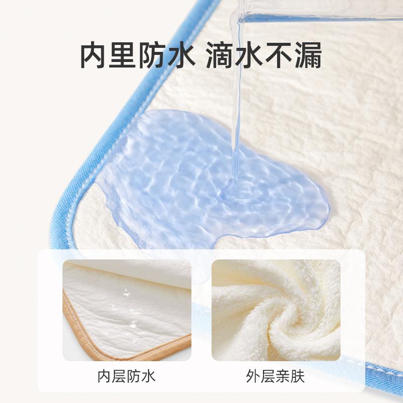 Children's four-season waterproof brushing teeth and face washing bib