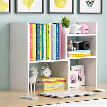 Simple bookshelf desktop storage rack student and children desk office rack layered multi-layer storage cabinet storage rack