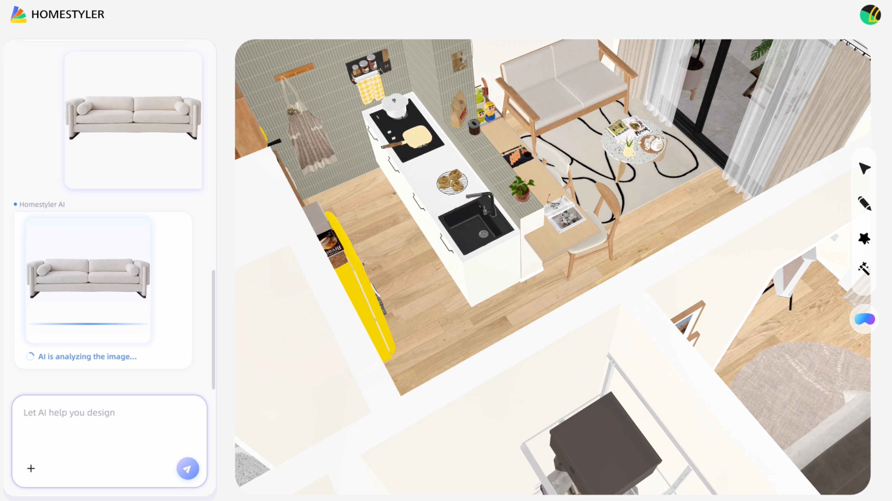 Homestyler Agent Mode - Next Generation of 3D Floor Planner