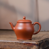 7.19 new product-Gong Lantern 170cc Yixing purple clay teapot handmade by talented craftsman Zhang Zhi