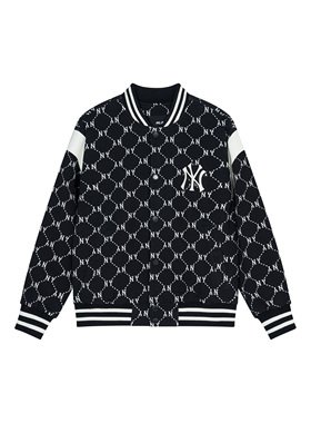 MLB  SS24 纽约洋基队 复古老花棒球外套春秋时尚棒球服 男女同款