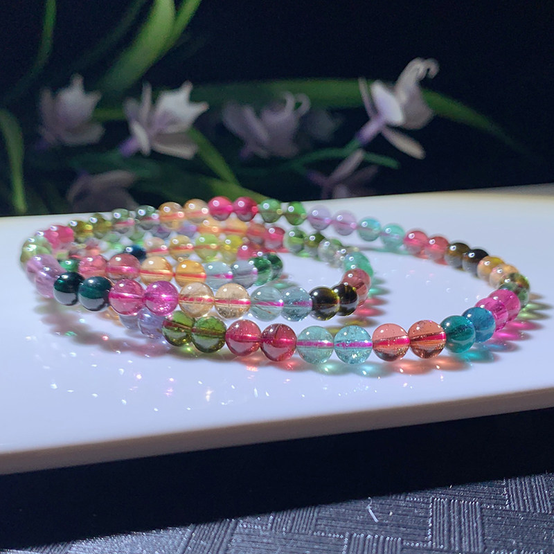 BRAND NEW BEADS 6 mm 33 33 6 gr NATURAL BASIL THREE CIRCLES BRACELET WOMAN CANDY COLOR HANDSTRING 42070 -TAOBAO