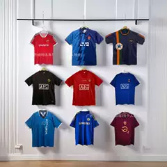 Long-Term Retro Football Uniforms Premier League Manchester United Newcastle Team Arsenal Chelsea Real Madrid Short-Sleeved Sports Balls