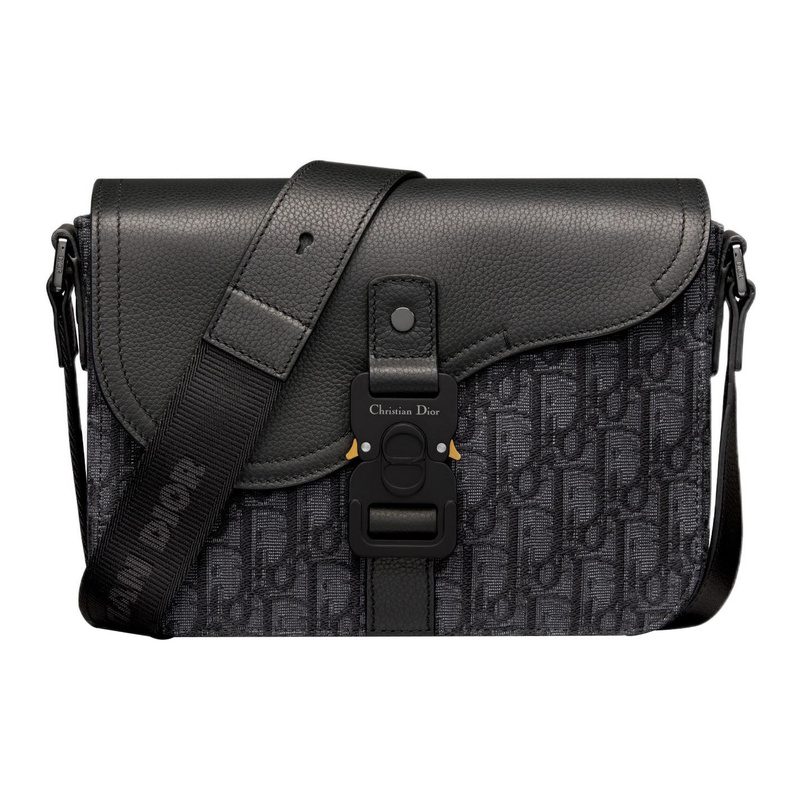 9.9 New Dior/Dior Grain Leather Black Men's Mini Saddle Bag Crossbody Bag Shoulder Bag 9.9 New Dior/Dior Grain Leather Black Men's Mini Saddle Bag Crossbody Bag Shoulder Bag