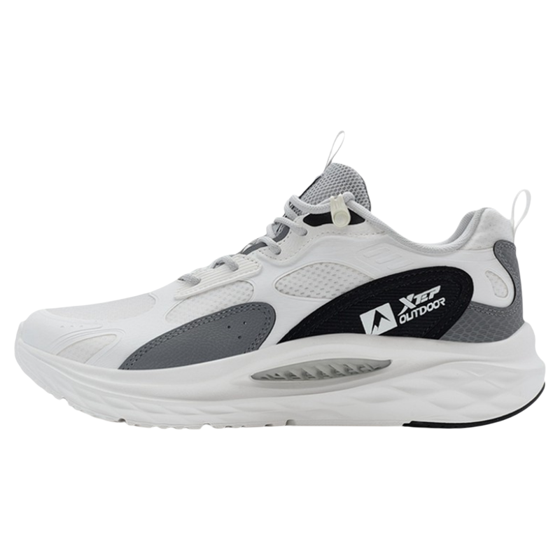 【CUS】 特步 户外功能鞋 防滑耐磨 男 低帮 系带 圆头 平跟 白色