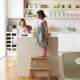 Solid Wood Step Stool, Double-Layer Step Stool, Footstool, Small Staircase Stool, Household High-Low Stool, Dual-Purpose Children's Step Chair