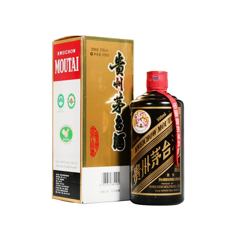 白酒（2017年物）贵州茅台酒53% 茅台飞天茅台2017年53度酱香型500ml单瓶装白酒【价格图片品牌