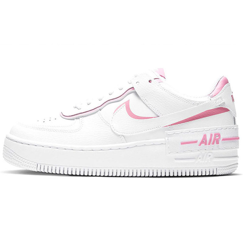 Nike Air Force1 shadow Shadow 解构 低帮 板鞋 女款 粉白