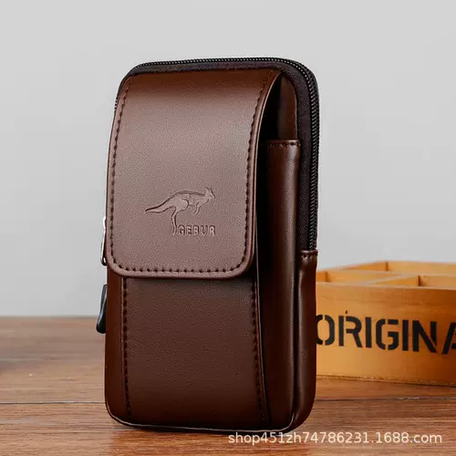 Кожаный мобильный телефон, ультратонкая поясная сумка, чехол, штаны, из натуральной кожи