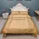 60-piece cotton velvet cotton tribute satin simple light luxury four-piece quilt cover bed sheet pillow case 1.8/1.5 bed