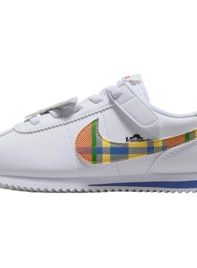 Nike Cortez  舒适百搭 耐磨 低帮 儿童休闲鞋 白色 儿童款
