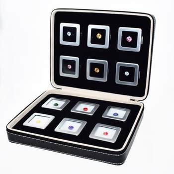 High-end high-end 21 metal box package sample jewelry pull jewelry box loose stone box chain loose diamond box colorful treasure ring noodle box