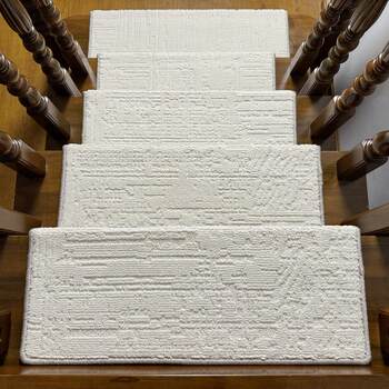 Solid wood step mat glue-free self-adhesive non-slip indoor step special carpet floor mat wipeable
