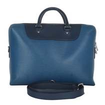 9 0 New] LV Louis Vuitton water-corrugated cowhide mens portable briefcase