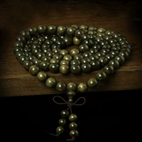 [Fake One платит 10 000] тысячелетие золотой шелк nanmu yinwu 0,8*108 Buddha Beadwicked Bracelets