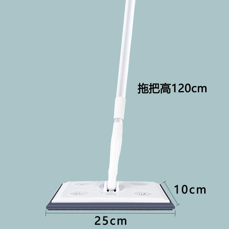 Oq5M Disposable No-Hand-Wash Electrostatic Dust Removal Mop, Dual-Use for Dry and Wet Cleaning, Flat Mop for Pet Hair Removal, Lazy Person's Telescopic Mop