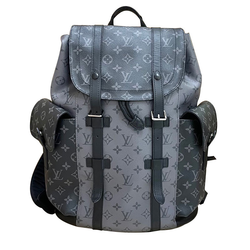 【 40% off Instant Purchase 】99% New Lv Louis Vuitton New Black Warrior Christophe Backpack Authentic