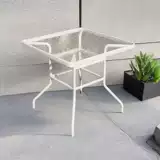 Стол из закаленного стекла, круглый стол, простой квадратный стол, журнальный столик, складной столик, обеденный стол, стол для переговоров, прием, белый стол, длинный стол