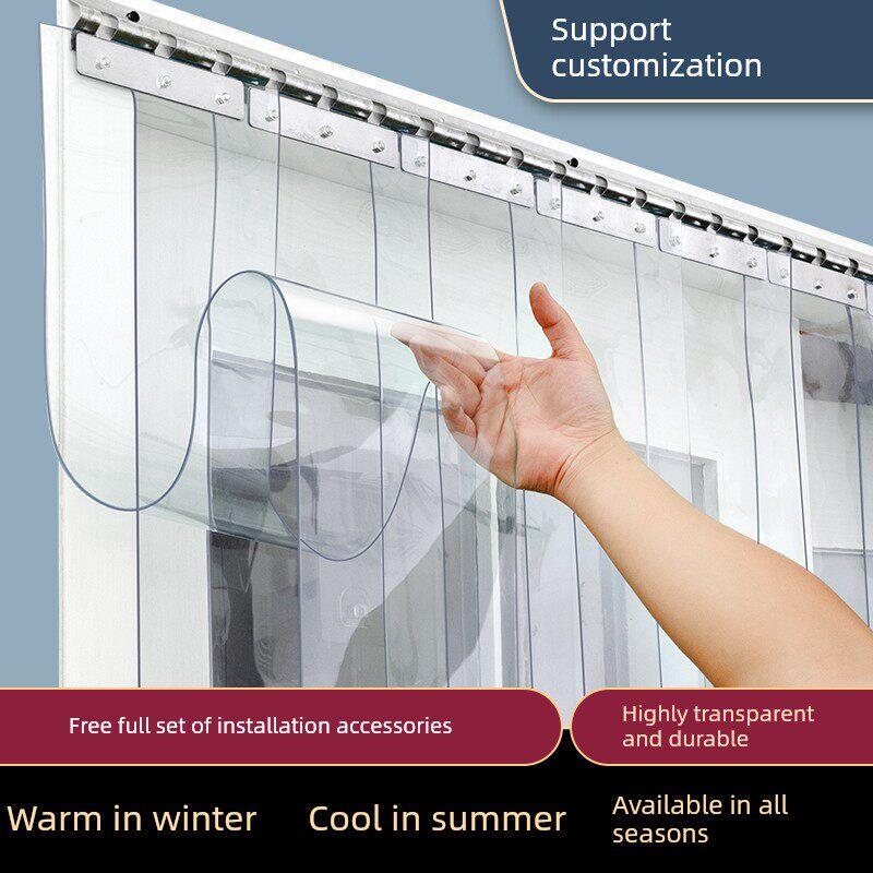 Purchasing Products: Winter Windproof Transparent Air Conditioning Door Curtains, Commercial Strip-Shaped Windproof Glass Leather Curtains for Shops Purchasing Products: Winter Windproof Transparent Air Conditioning Door Curtains, Commercial Strip-Shaped Windproof Glass Leather Curtains for Shops