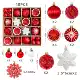 Новый продукт MJXK-07, размер одной коробки 24*24*6 см, коробка из крафт-бумаги с рождественским шаром