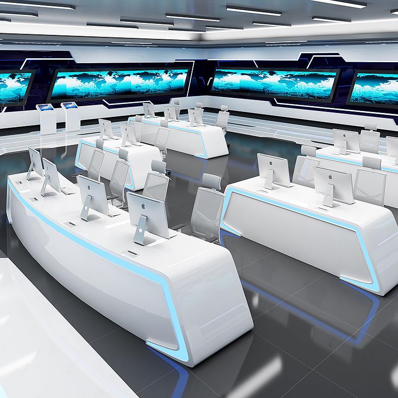 Control room command center console dispatch office central console multimedia console security paint computer desk
