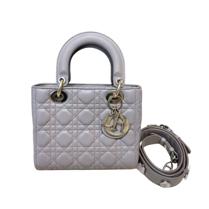 【95% New】Dior Dior Women's Bag Four-Grid Lady Dior Bag with Emblem, Handbag, Crossbody Bag, Second-Hand Luxury Bag