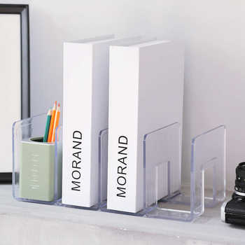 Manufacturer class 2, class 2, acrylic transparent book stand student desktop storage divider shelf book file bookshelf office fund