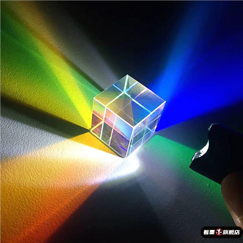 Sun Catcher Colorful Triangular Prism Optical Refraction Science Experiment Stress Relief Creative Toy Children's Enlightenment Gift