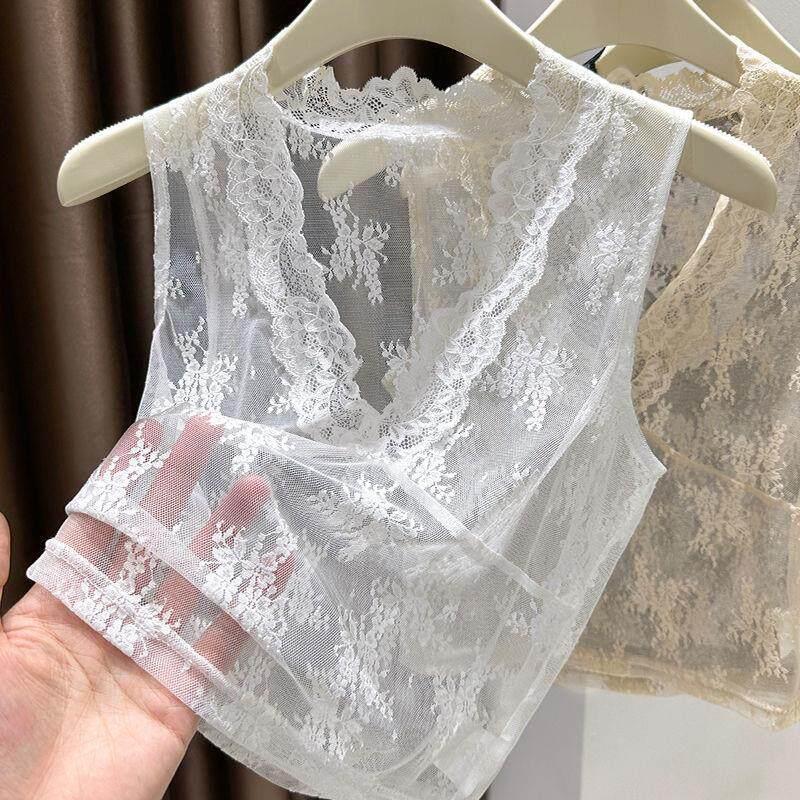 Cool Black Lace Camisole, Thin and Sheer, V-Neck Sexy Women's Spring/Summer Mesh Tank Top Cool Black Lace Camisole, Thin and Sheer, V-Neck Sexy Women's Spring/Summer Mesh Tank Top